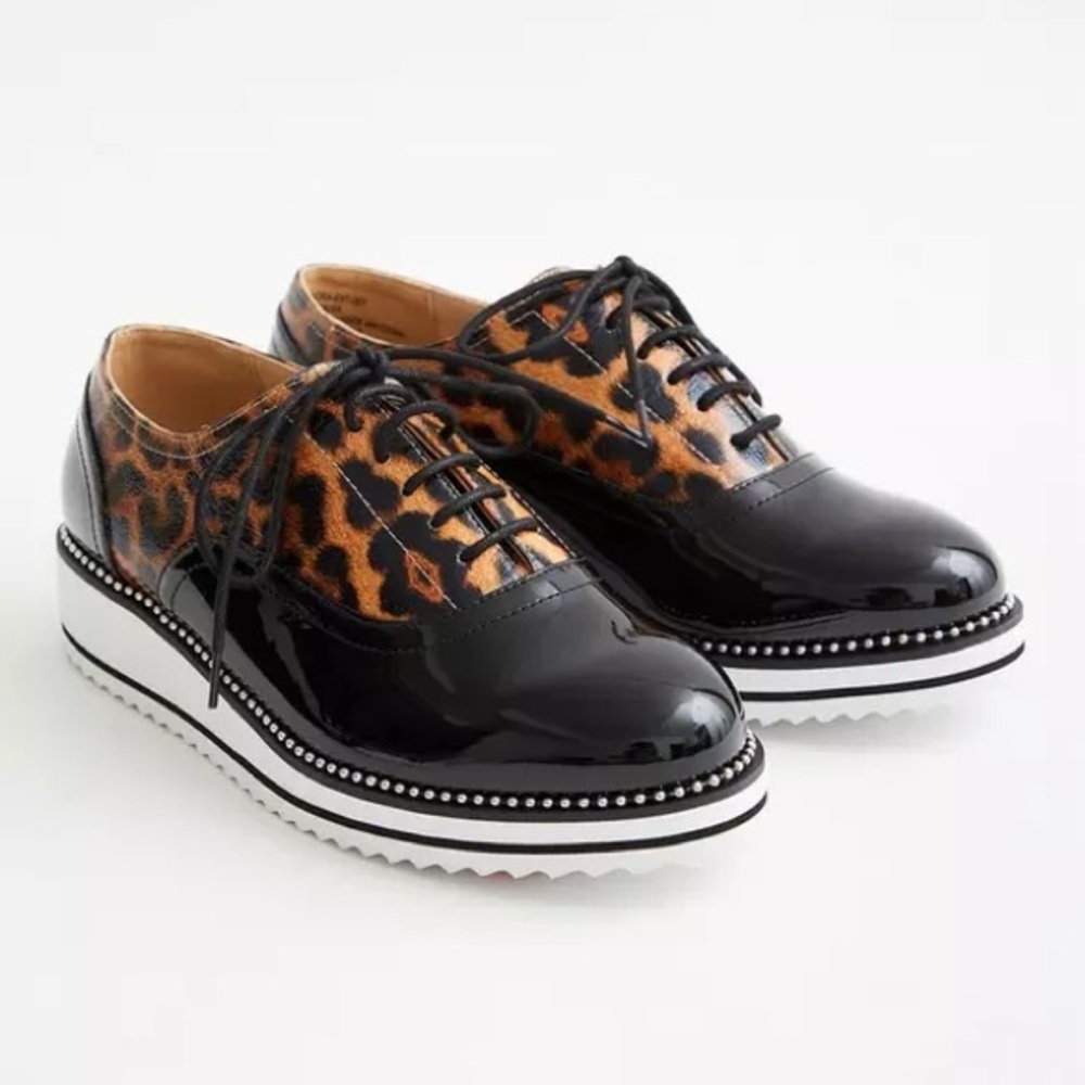 Torrid Leopard Print and Black Faux Leather Women's Shoes